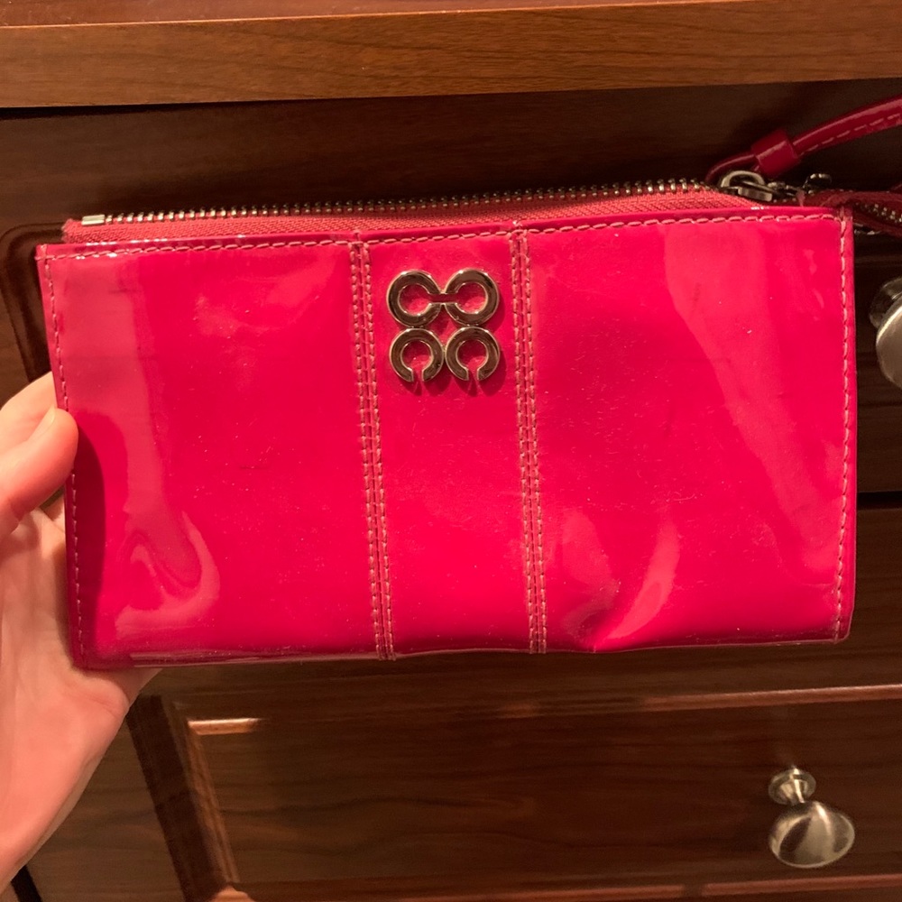 Pink Coach wristlet